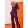 Dusk Black Ditsy Floral Wide Leg Jumpsuit -Dusk Shop unnamed file 1000