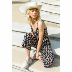 Dusk Black Stretch Jersey Abstract Jumpsuit -Dusk Shop unnamed file 1010