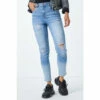 Dusk Light Blue Skinny Ripped Stretch Jeans -Dusk Shop unnamed file 1057