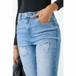 Dusk Light Blue Skinny Ripped Stretch Jeans 5 Dusk Light Blue Skinny Ripped Stretch Jeans -Dusk Shop unnamed file 1060