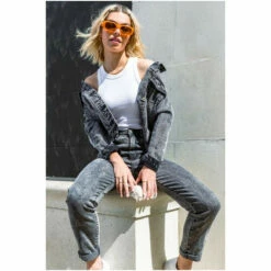 Dusk Grey Straight Leg Acid Wash Mom Jean -Dusk Shop unnamed file 1069