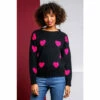 Dusk Black Jacquard Heart Print Jumper 2 Dusk Black Jacquard Heart Print Jumper -Dusk Shop unnamed file 1077