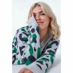 Dusk Grey & Green Contrast Animal Relaxed Jumper 6 Dusk Grey & Green Contrast Animal Relaxed Jumper -Dusk Shop unnamed file 1087