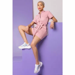 Dusk Pink Zip Detail Utility Playsuit -Dusk Shop unnamed file 1113