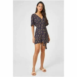 Dusk Blue Ditsy Floral Print Playsuit 4 Dusk Blue Ditsy Floral Print Playsuit -Dusk Shop unnamed file 1118
