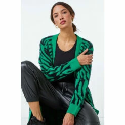 Dusk Green Fluffy Animal Longline Cardigan 3 Dusk Green Fluffy Animal Longline Cardigan -Dusk Shop unnamed file 1121