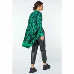 Dusk Green Fluffy Animal Longline Cardigan 4 Dusk Green Fluffy Animal Longline Cardigan -Dusk Shop unnamed file 1122