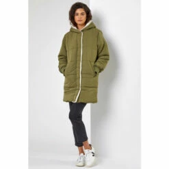 Dusk Green Teddy Lined Hooded Parka Coat -Dusk Shop unnamed file 1140