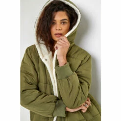 Dusk Green Teddy Lined Hooded Parka Coat -Dusk Shop unnamed file 1141