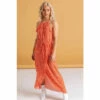 Dusk Orange Ditsy Spot Frill Wrap Dress -Dusk Shop unnamed file 115