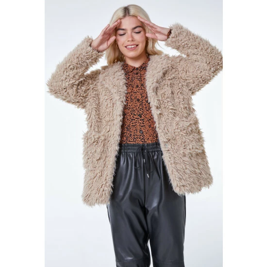 unnamed-file-1156.jpg Dusk Neutral Textured Faux Fur Coat -Dusk Shop unnamed file 1156