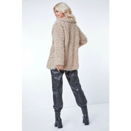 unnamed-file-1157.jpg Dusk Neutral Textured Faux Fur Coat -Dusk Shop unnamed file 1157