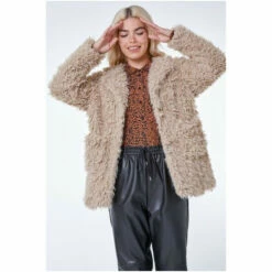 Dusk Neutral Textured Faux Fur Coat 6 Dusk Neutral Textured Faux Fur Coat -Dusk Shop unnamed file 1161