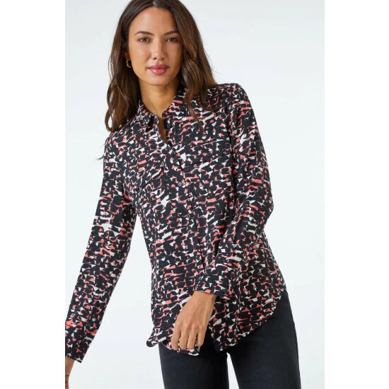 unnamed-file-1170.jpg Dusk Red Geo Print Pocket Detail Shirt -Dusk Shop unnamed file 1170