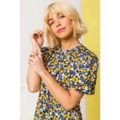 Dusk Yellow Daisy Floral Print Jersey Top 4 Dusk Yellow Daisy Floral Print Jersey Top -Dusk Shop unnamed file 1184