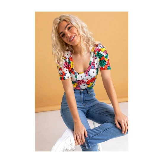 unnamed-file-1190.jpg Dusk Black Bold Floral Print T-Shirt -Dusk Shop unnamed file 1190