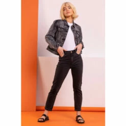 Dusk Black Acid Wash Denim Jacket -Dusk Shop unnamed file 1198