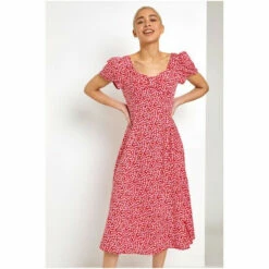 Dusk Red Ditsy Floral Bow Detail Midi Dress 11 Dusk Red Ditsy Floral Bow Detail Midi Dress -Dusk Shop unnamed file 124