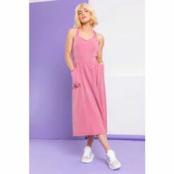 Dusk Pink Dyed Strappy Pocket Dress -Dusk Shop unnamed file 138