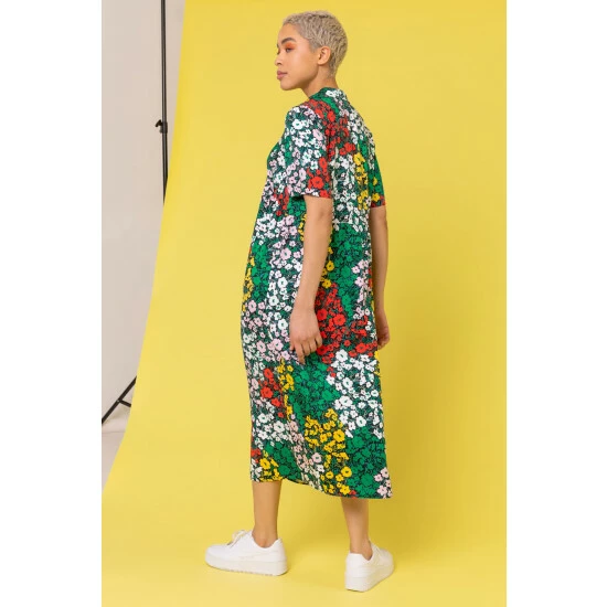 unnamed-file-182.jpg Dusk White Ditsy Floral Midi Shirt Dress -Dusk Shop unnamed file 182