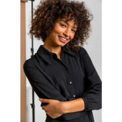 Dusk Black Tiered Midi Length Shirt Dress 5 Dusk Black Tiered Midi Length Shirt Dress -Dusk Shop unnamed file 220