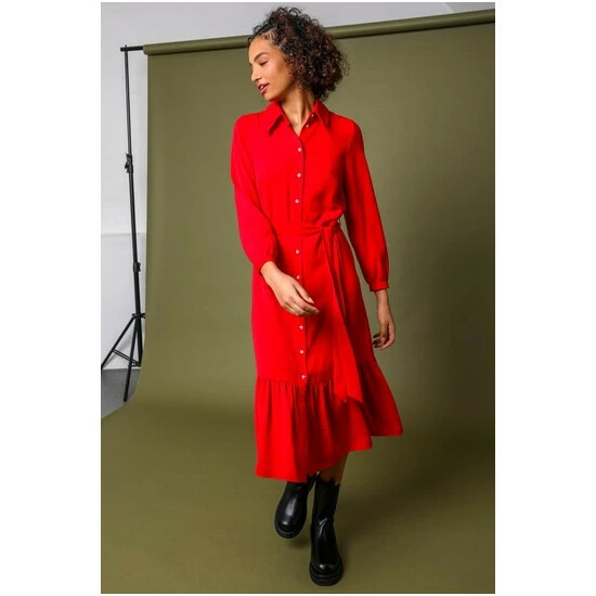 unnamed-file-222.jpg Dusk Black Tiered Midi Length Shirt Dress -Dusk Shop unnamed file 222