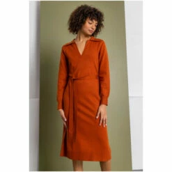 Dusk Grey Collared Belt Detail Knitted Dress 8 Dusk Grey Collared Belt Detail Knitted Dress -Dusk Shop unnamed file 262