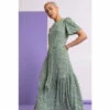 Dusk Green Ditsy Daisy Print Belted Dress 1 Dusk Green Ditsy Daisy Print Belted Dress -Dusk Shop unnamed file 263