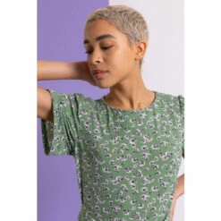 Dusk Green Ditsy Daisy Print Belted Dress 5 Dusk Green Ditsy Daisy Print Belted Dress -Dusk Shop unnamed file 266