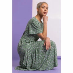 Dusk Green Ditsy Daisy Print Belted Dress 6 Dusk Green Ditsy Daisy Print Belted Dress -Dusk Shop unnamed file 267