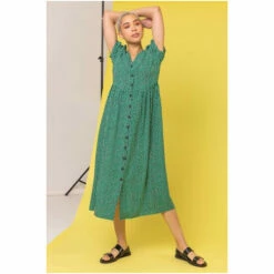 Dusk Blue Ditsy Spot Button Through Midi Dress 8 Dusk Blue Ditsy Spot Button Through Midi Dress -Dusk Shop unnamed file 27