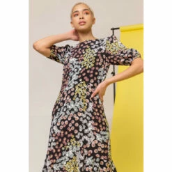 Dusk Black Ditsy Floral Frill Midi Dress 4 Dusk Black Ditsy Floral Frill Midi Dress -Dusk Shop unnamed file 284