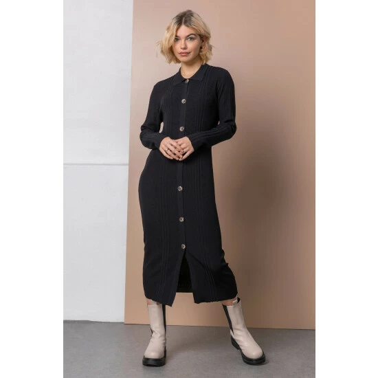 unnamed-file-320.jpg Dusk Black Polo Collar Knitted Midi Dress -Dusk Shop unnamed file 320