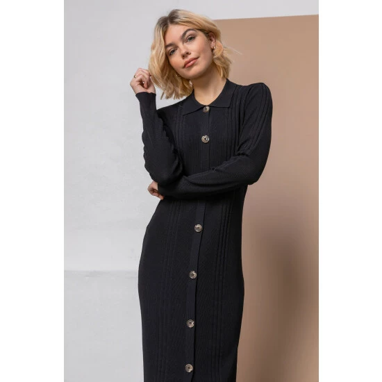unnamed-file-321.jpg Dusk Black Polo Collar Knitted Midi Dress -Dusk Shop unnamed file 321