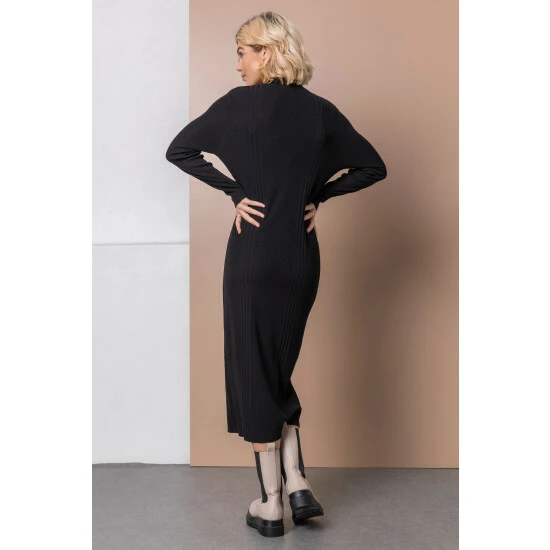 unnamed-file-322.jpg Dusk Black Polo Collar Knitted Midi Dress -Dusk Shop unnamed file 322