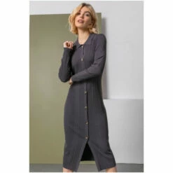 Dusk Black Polo Collar Knitted Midi Dress 8 Dusk Black Polo Collar Knitted Midi Dress -Dusk Shop unnamed file 326