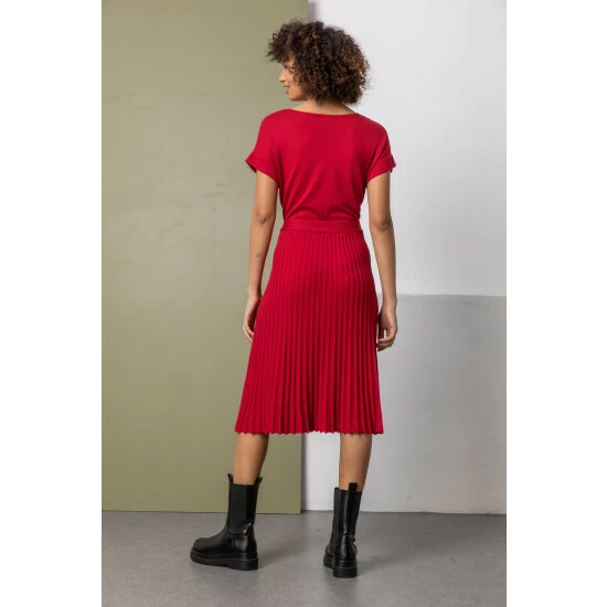 unnamed-file-361.jpg Dusk Red Belted Wrap Pleated Knit Dress -Dusk Shop unnamed file 361