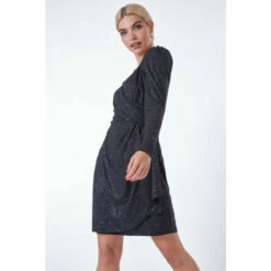 Dusk Black Glitter Mini Wrap Dress 5 Dusk Black Glitter Mini Wrap Dress -Dusk Shop unnamed file 390