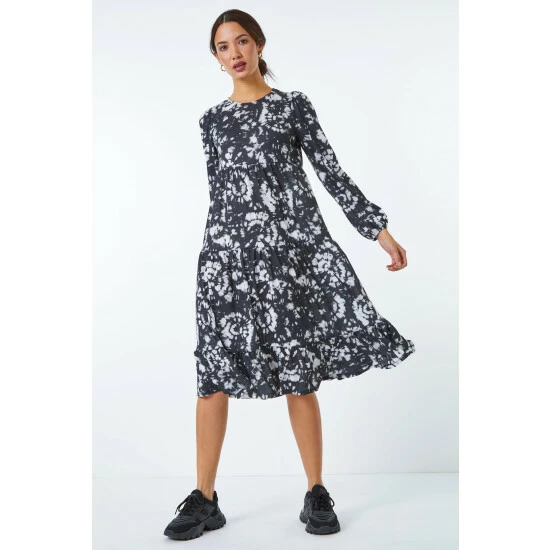 unnamed-file-417.jpg Dusk Black & Grey Tie Dye Midi Dress -Dusk Shop unnamed file 417