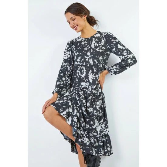 unnamed-file-418.jpg Dusk Black & Grey Tie Dye Midi Dress -Dusk Shop unnamed file 418