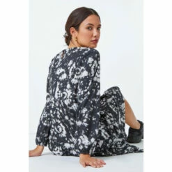 Dusk Black & Grey Tie Dye Midi Dress 5 Dusk Black & Grey Tie Dye Midi Dress -Dusk Shop unnamed file 420