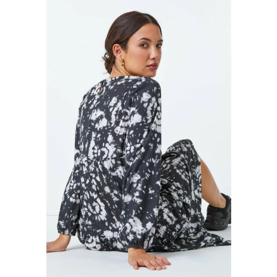 unnamed-file-420.jpg Dusk Black & Grey Tie Dye Midi Dress -Dusk Shop unnamed file 420