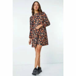 Dusk Orange Multi High Neck Paisley Print Swing Dress 5 Dusk Orange Multi High Neck Paisley Print Swing Dress -Dusk Shop unnamed file 432