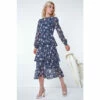 Dusk Blue Floral Print Ruffle Maxi Dress -Dusk Shop unnamed file 435