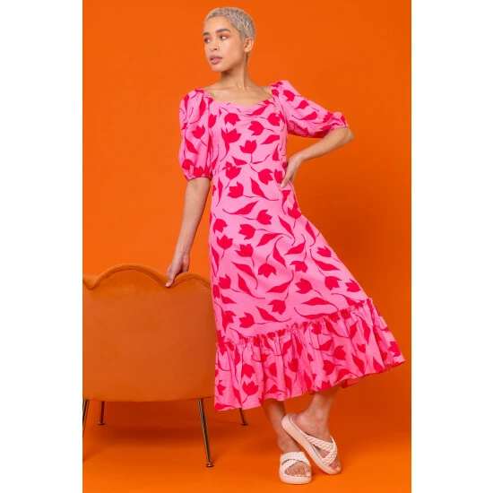 unnamed-file-451.jpg Dusk Pink Frill Detail Contrast Floral Dress -Dusk Shop unnamed file 451