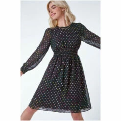 Dusk Black Metallic Foil Spot Dress 7 Dusk Black Metallic Foil Spot Dress -Dusk Shop unnamed file 482