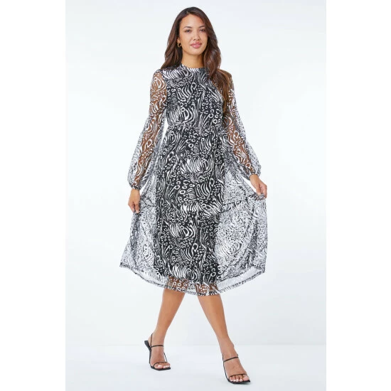 unnamed-file-483.jpg Dusk Grey Metallic Animal Print Tiered Midi Dress -Dusk Shop unnamed file 483