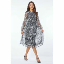 Dusk Grey Metallic Animal Print Tiered Midi Dress 7 Dusk Grey Metallic Animal Print Tiered Midi Dress -Dusk Shop unnamed file 488
