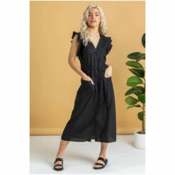 Dusk Black Belted Frill Hem Shift Dress 6 Dusk Black Belted Frill Hem Shift Dress -Dusk Shop unnamed file 50