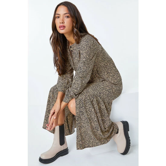 unnamed-file-527.jpg Dusk Brown Printed Button Down Tiered Shirt Dress -Dusk Shop unnamed file 527